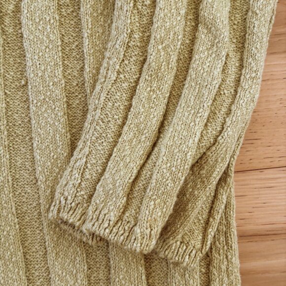 FREE PEOPLE L Wanda rib cowl neck woman Natural stretch oversized maxi dress M - Picture 6 of 7